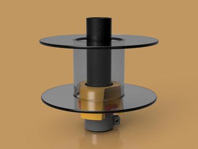 horizontal spool holder with 3D printed bearing