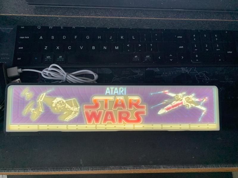 Star Wars Arcade Marquee CMYK Lithophane Lightbox