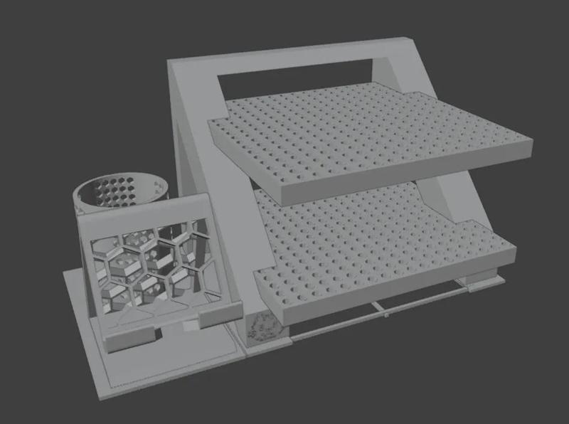 On-desk shelf / segregator   