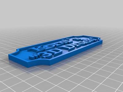 Dual Kornis 3D-Druck Schild