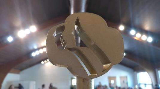 Girl Scout flag pole topper