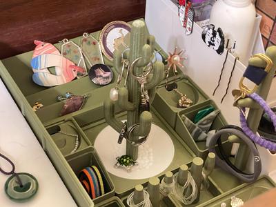Ring & Necklace Jewelry Holder Cactus, Gridfinity
