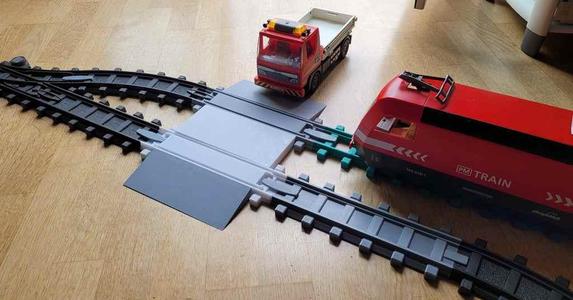 Rail crossing for Playmobil Railway
