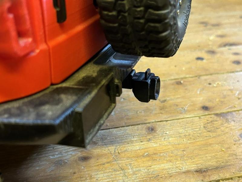 Trailer hitch for 3d printed cars by Casadio for use with 3D Sets trailers