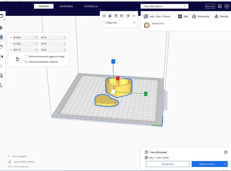 scatolina a cuore con coperchio   