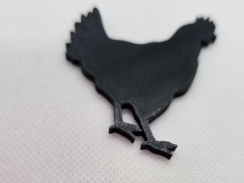 Chicken Silhouette Eight-Minute Test Print