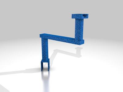 WALI Triple Monitor Stand Flash mount square arm