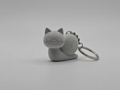 Cat x Snail Hybrid Keychain/Toy