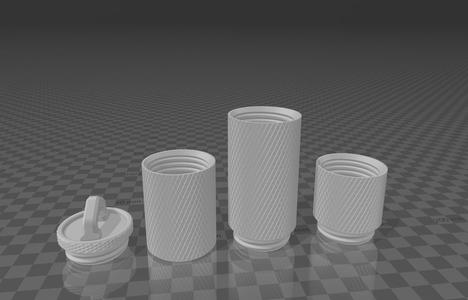 Triple Container with hanger