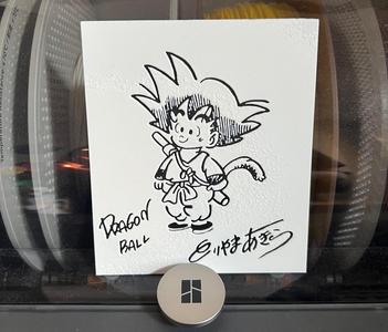 Kid goku Akira Toriyama Autograph