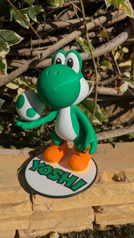 Custom Yoshi Base / Stand -> Yoshi figure Nintendo   
