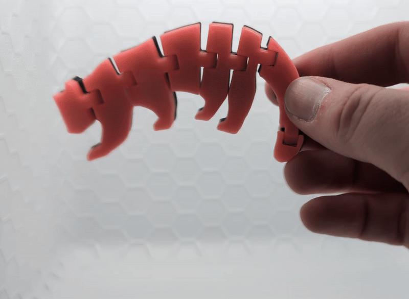 Flexible or Rigid Red Panda Silhouette