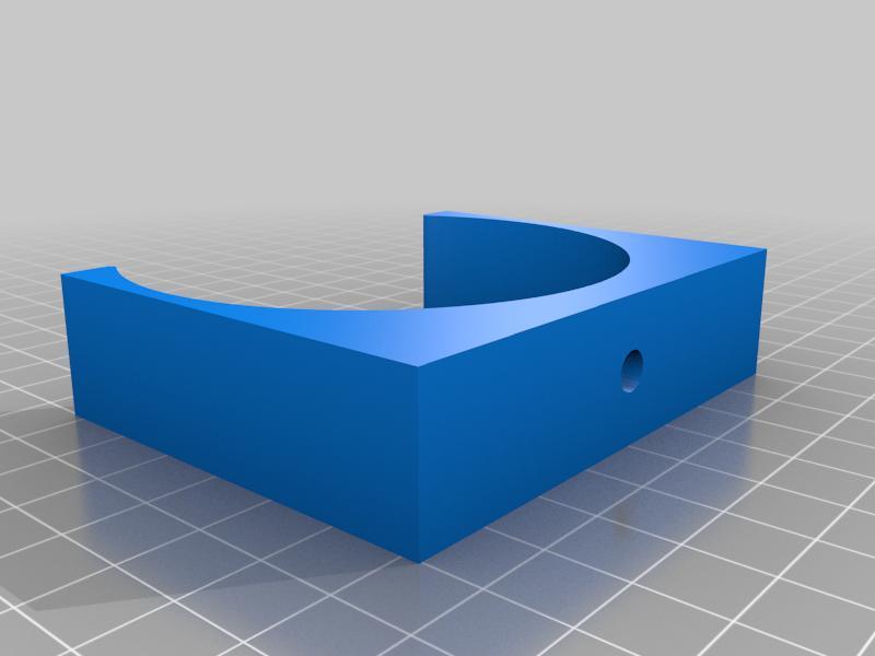 Wandhalter für HT 75 Rohre mit einer Bohrung