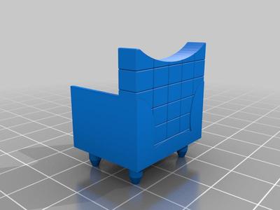 silla tinkercad 3D