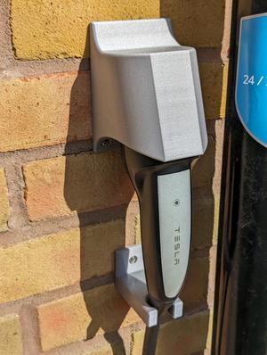 Tesla charge plug holder