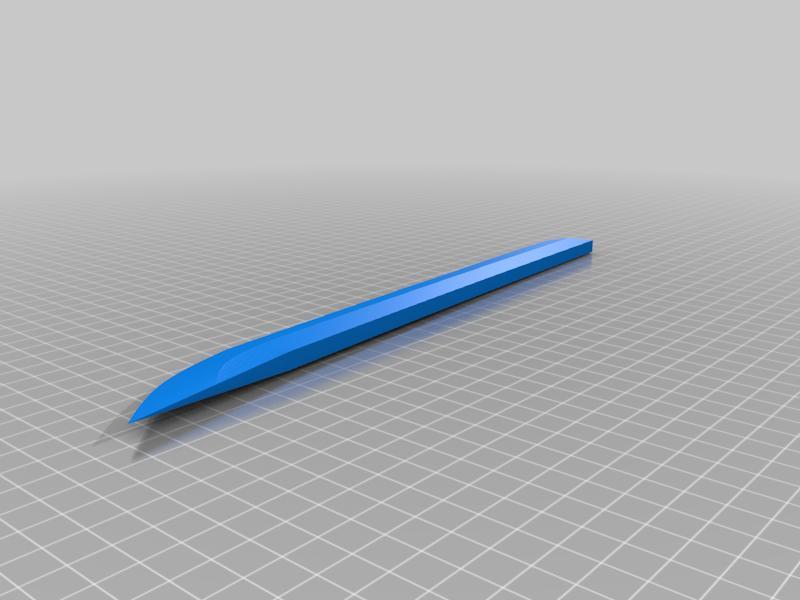 Katana sword seperated to 3 pieces