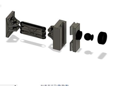Speaker mount Quick detach w/ ball joint