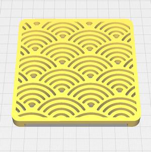 Japanese Pattern PLA Coasters