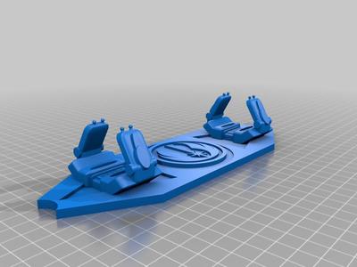 Lightsaber Stand Jedi/Emp Logos and Vader silouette