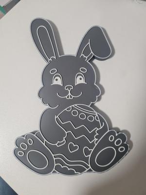 Osterdeko "Osterhase mit Osterei"