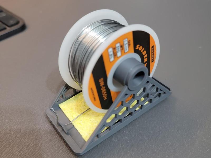 Solder holder for gridfinity