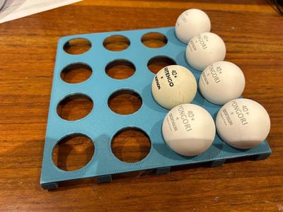 Ping-Pong and Foosball Ball Shelf   