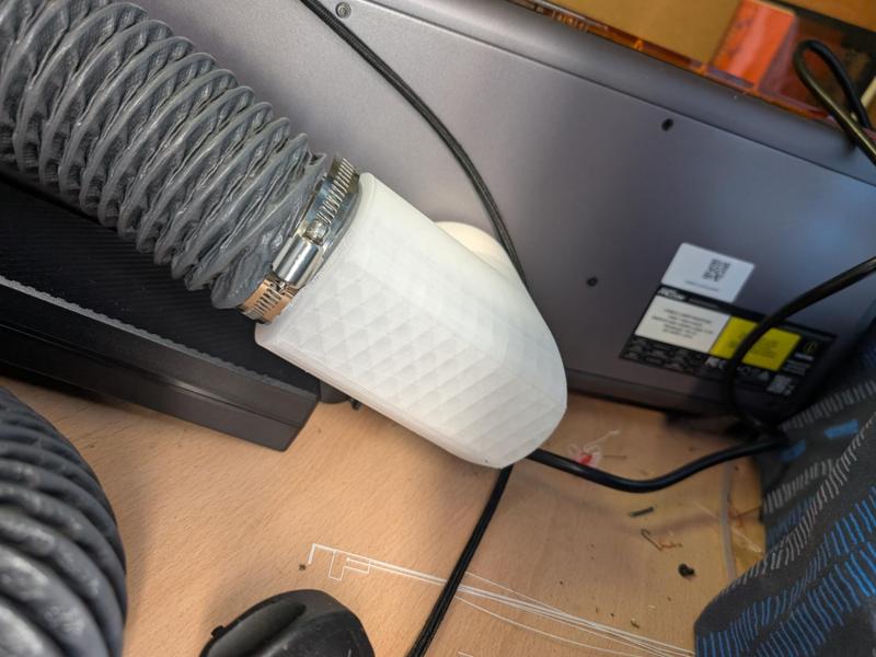 Creality Falcon A1 90 degree exhaust adapter 