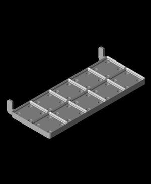 Gridfinity Elfa Pegboard Shelf