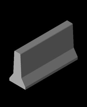 Jersey barrier for fingerboard.stl