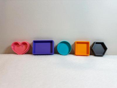 Basic shapes play doh cookie cutters