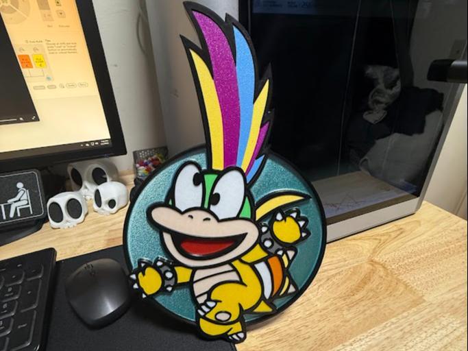 Lemmy Koopa (NO AMS) Mario Decor Wall Art 