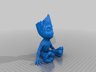 Baby Groot Planter with smile