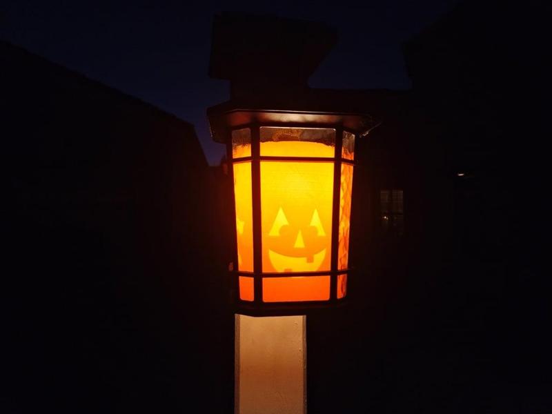 Jack-O-Lantern lamp inserts Halloween