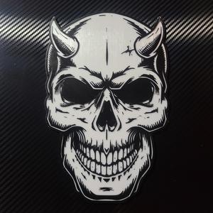 skull logo with horns