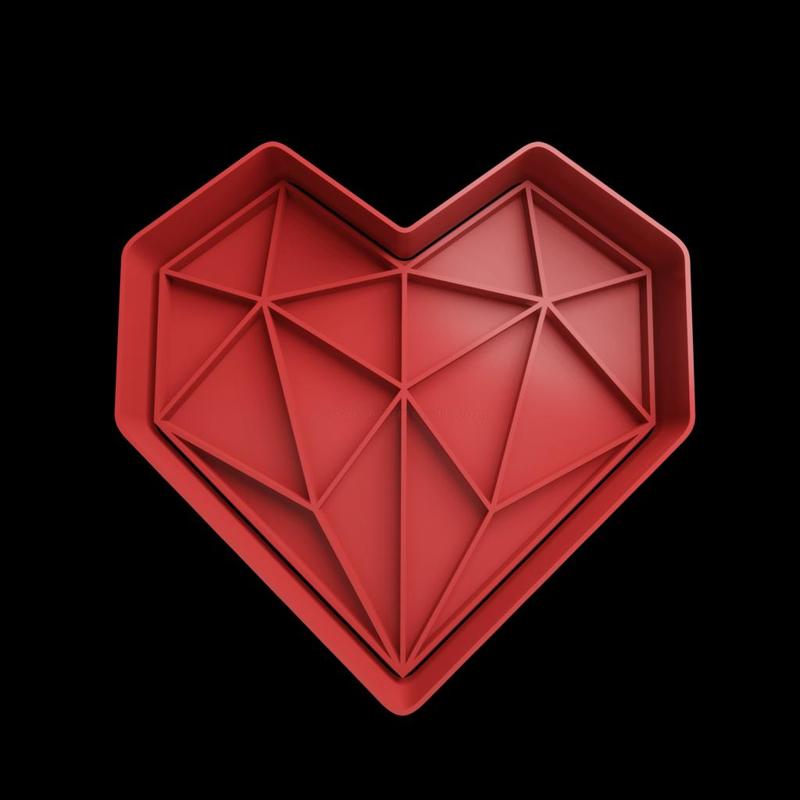 DIAMOND HEART COOKIE CUTTER FREE