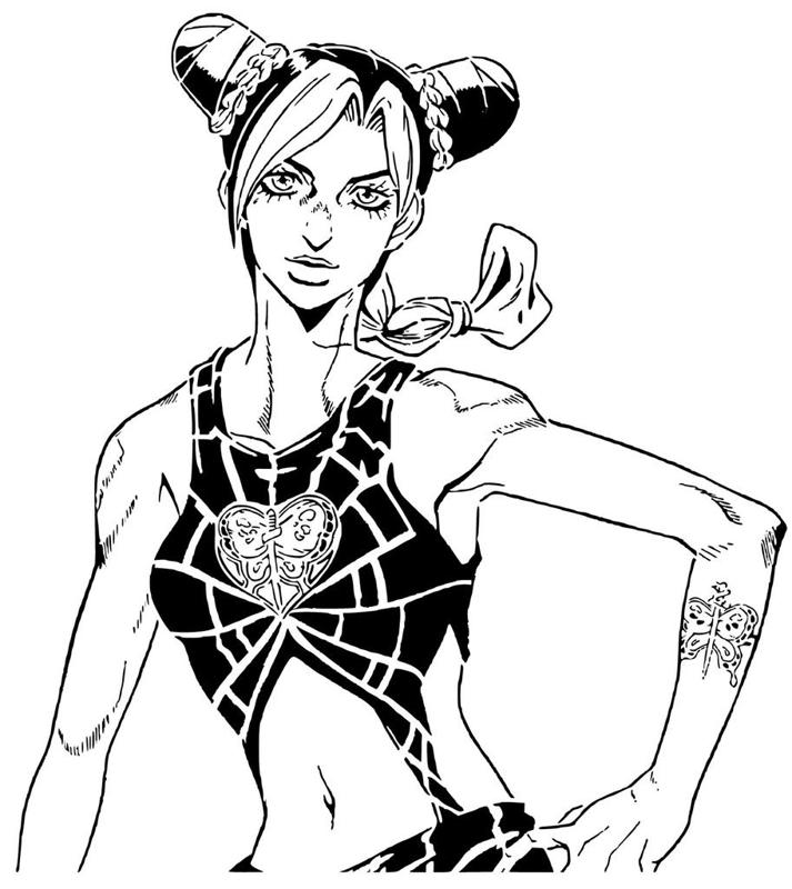 Jolyne Cujoh stencil 2