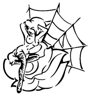 Flower Girl stencil 2