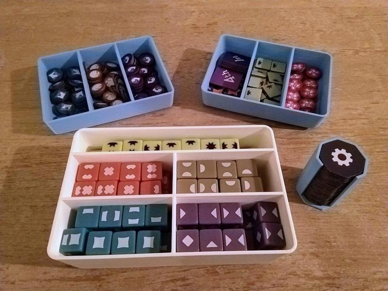 The Fox Experiment - Dice and Token Trays (fit in base & kickstarter deluxe insert)