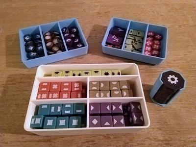 The Fox Experiment - Dice and Token Trays (fit in base & kickstarter deluxe insert)