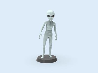 Short Grey alien zeta