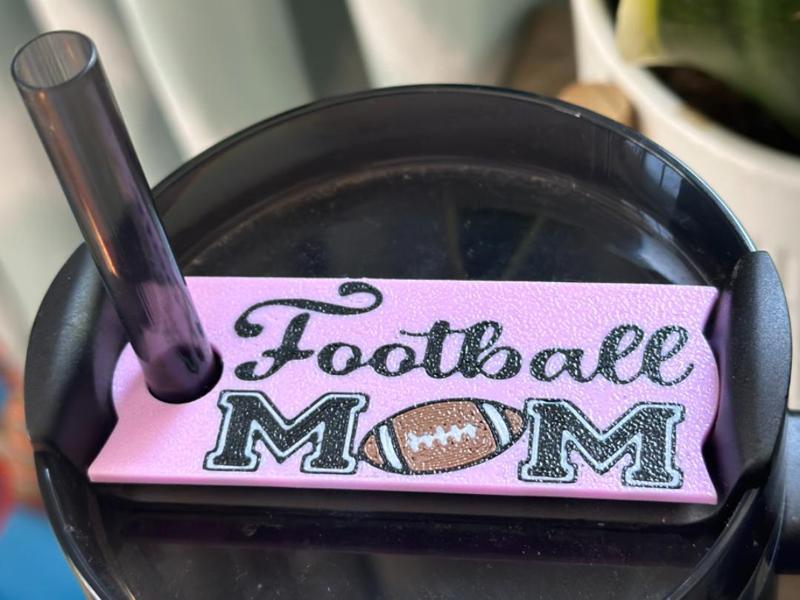 Football Mom Stanley Cup Lid Topper
