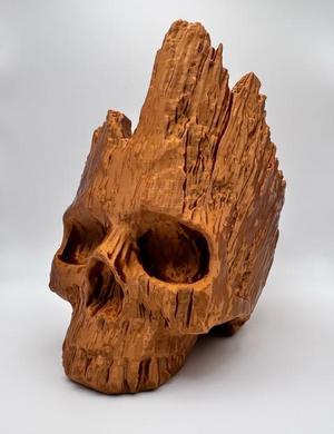 Wood Skull