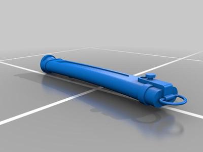 Ashoka Tano's lightsaber from Rebels/Mandalorian (inches)