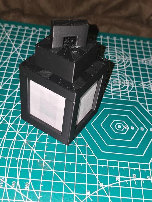 Minecraft Lantern - Light/Lamp - No supports. Fixed slots   