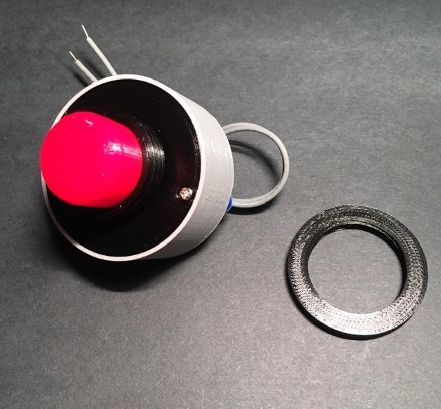 Mostly 3D Printed Push Button