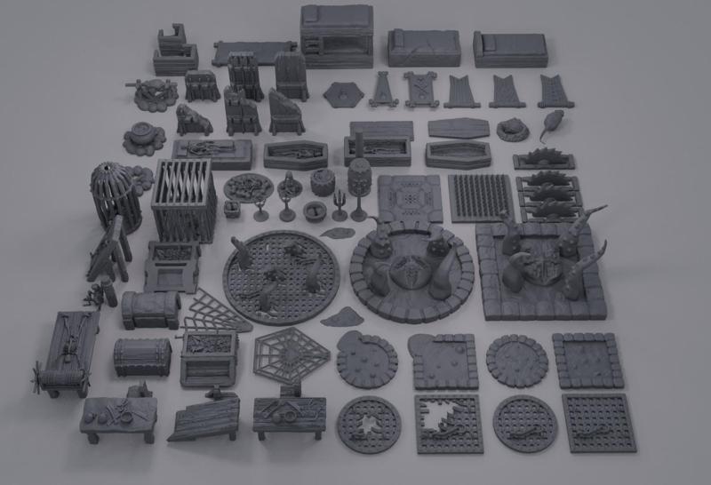 Dungeon Environment Pack - Tabletop Terrain - 28 MM
