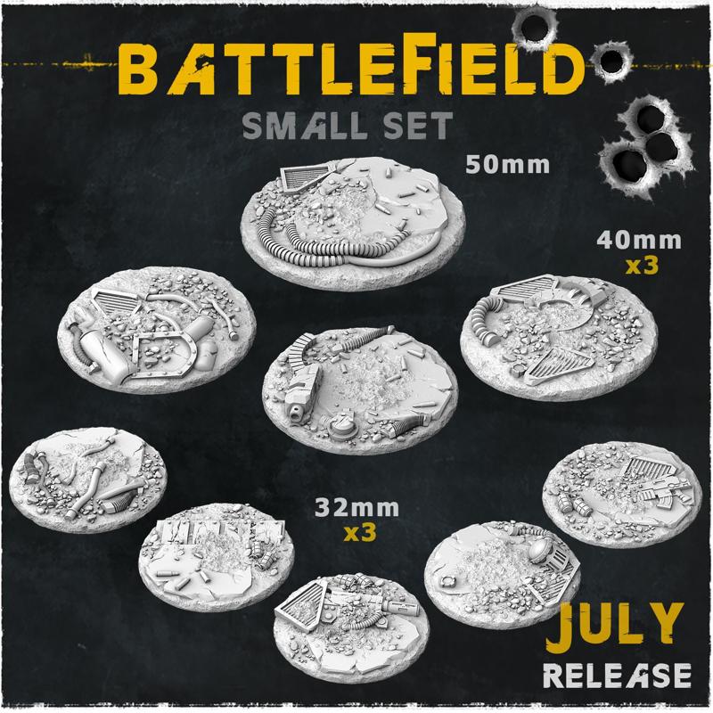 Battlefield - Bases & Toppers (Small Set)