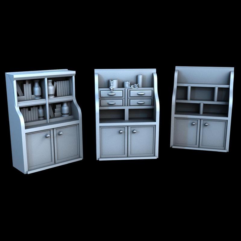 Bookshelf Set - Medieval Town Set