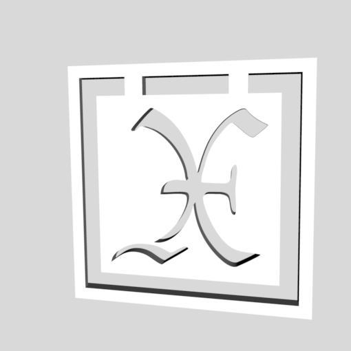 Alphabet Monogram Bookmarks Letter X