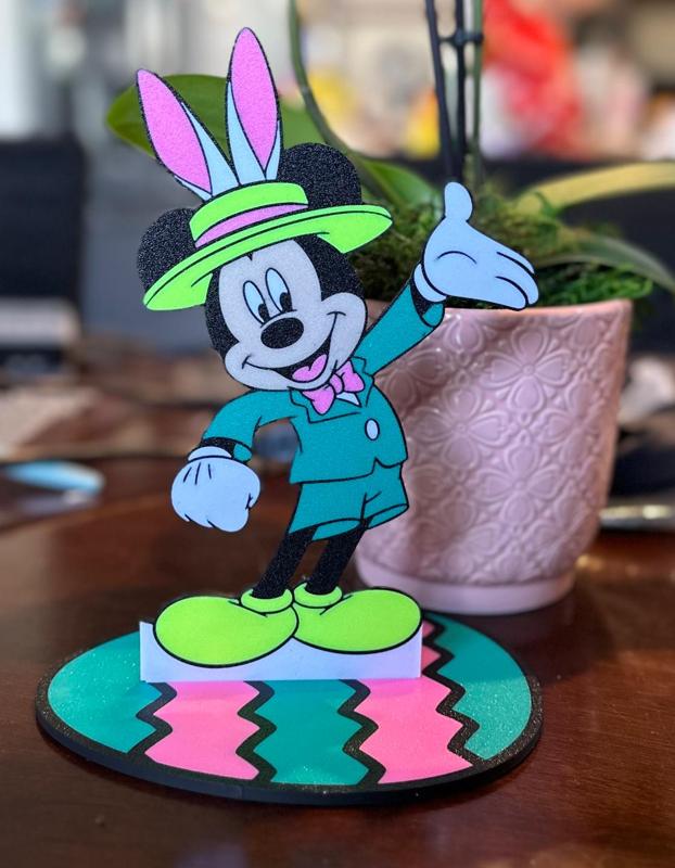 Mickey Mouse easter display with easter egg base